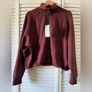 NWT- YPB Women's Maroon Bomber Jacket